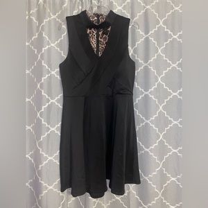 TRIXXI HALTER TOP BLACK DRESS
